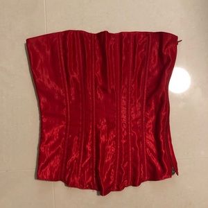 TESA Strapless Red Corset